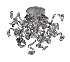 Kurlz Crystal Ceiling Lights Diyas Flush Crystal Fittings Kurlz Crystal Ceiling Lights Diyas Flush Crystal Fittings